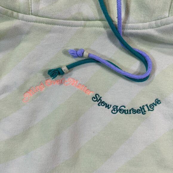 Nike Sportswear Phoenix Fleece Swirl Hoodie Women Medium Green Light CROPPED - Picture 3 of 12